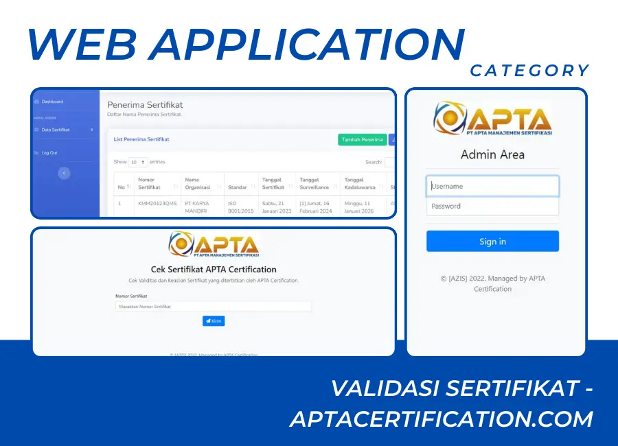 Validasi Sertifikat - APTACERTIFICATION.COM